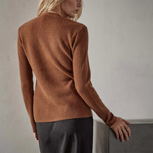 James Perse Skinny Rib Soft V Neck Cashmere Sweater