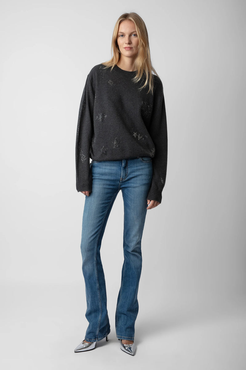 Zadig and Voltaire Pravis Cashmere Diamanté Sweater