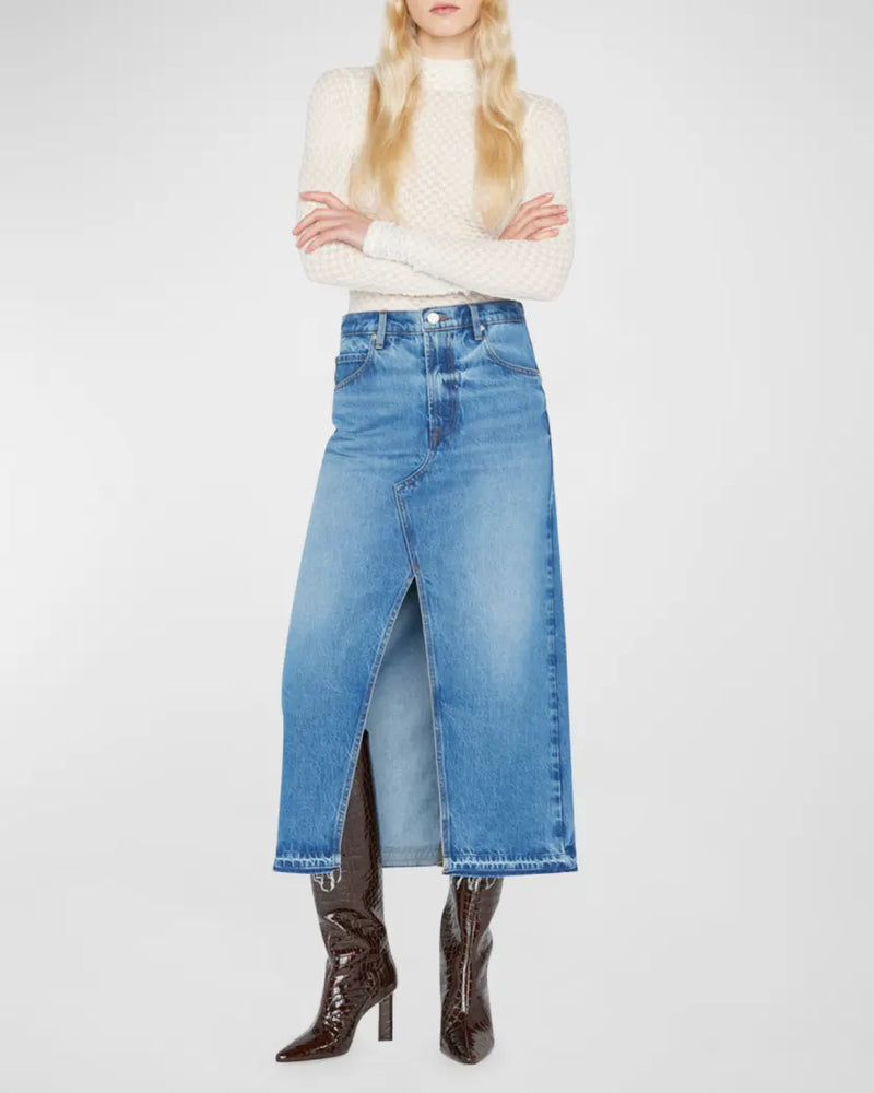 Frame The Midaxi Shirt Angled Seam