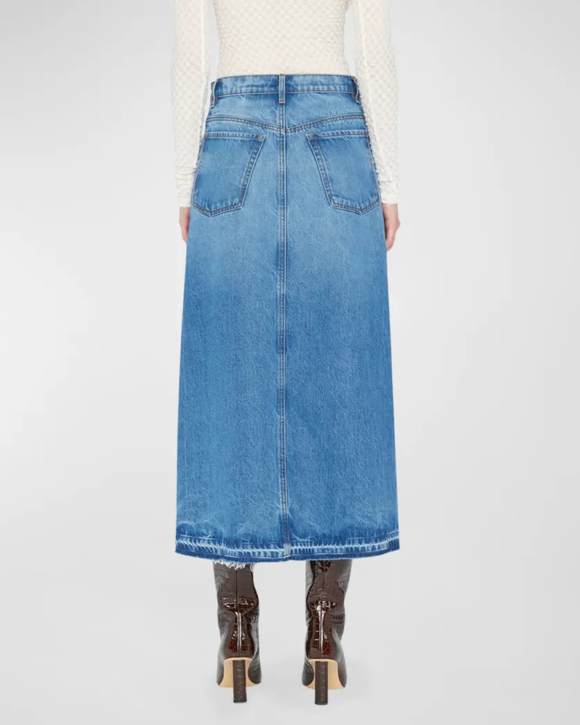 Frame The Midaxi Shirt Angled Seam