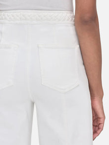 Frame Braided Waistband Wide Leg Pant