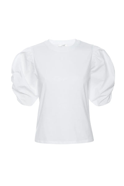 Frame Pleated Puff Sleeve Tee