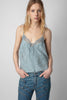 Zadig and Voltaire Capela Diamanté Silk Jacquard Camisole