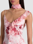 Alice and Olivia ZELDA RUFFLE TANK WITH SCARF