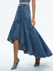 Alice and Olivia Donella High Low Denim Skirt
