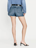 Frame The Vintage Relaxed Short Raw Fray