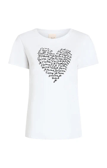 Cinq A Sept Je Taime Heart Tee