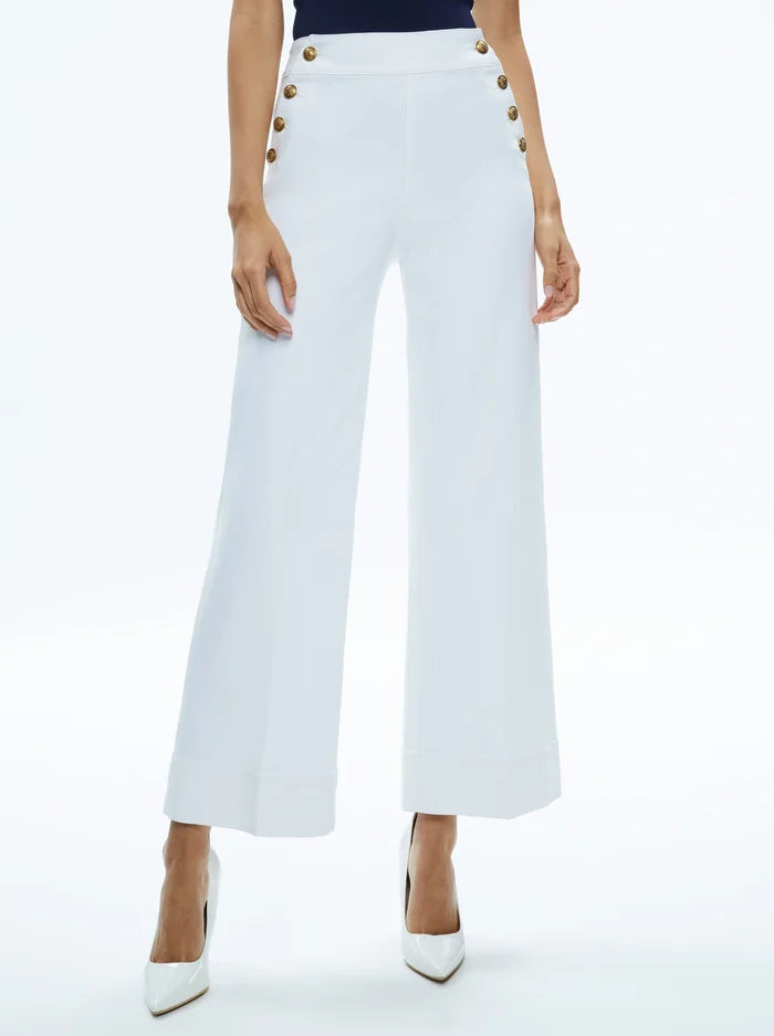 Alice and Olivia Narin High Rise Crop Jean