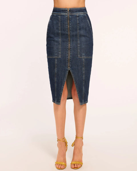 Ramy Brook Marietta High-Waisted Denim Skirt