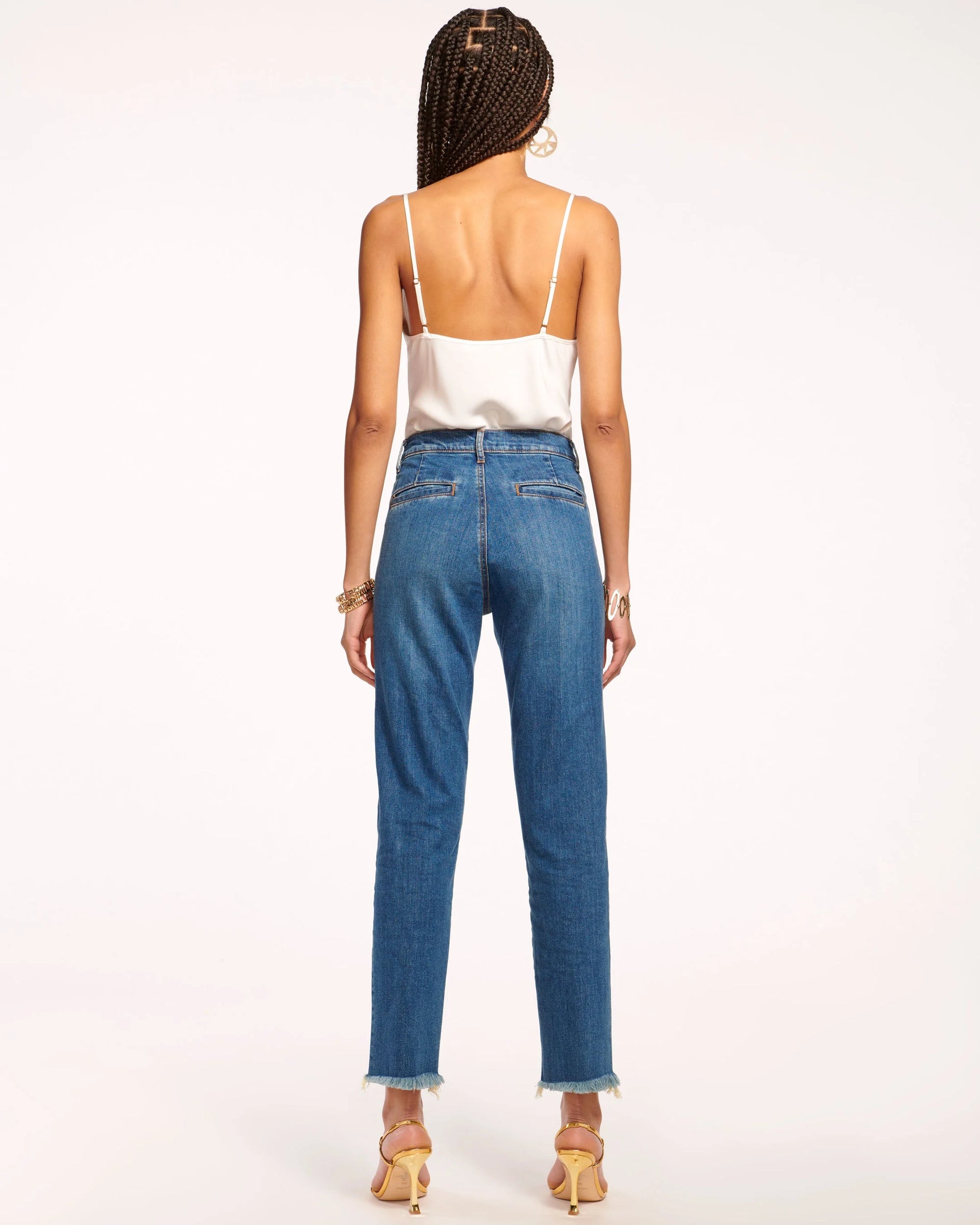 Ramy Brook Cropped Zayne High-Rise Skinny Jean