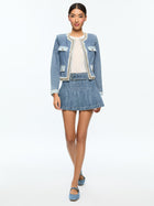 Alice and Olivia Landon Cropped Jacket