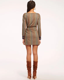 Ramy Brook Wheller Ruched Long Sleeve Mini Dress