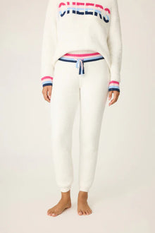 PJ Salvage Marshmallow Party Knit Banded Pant