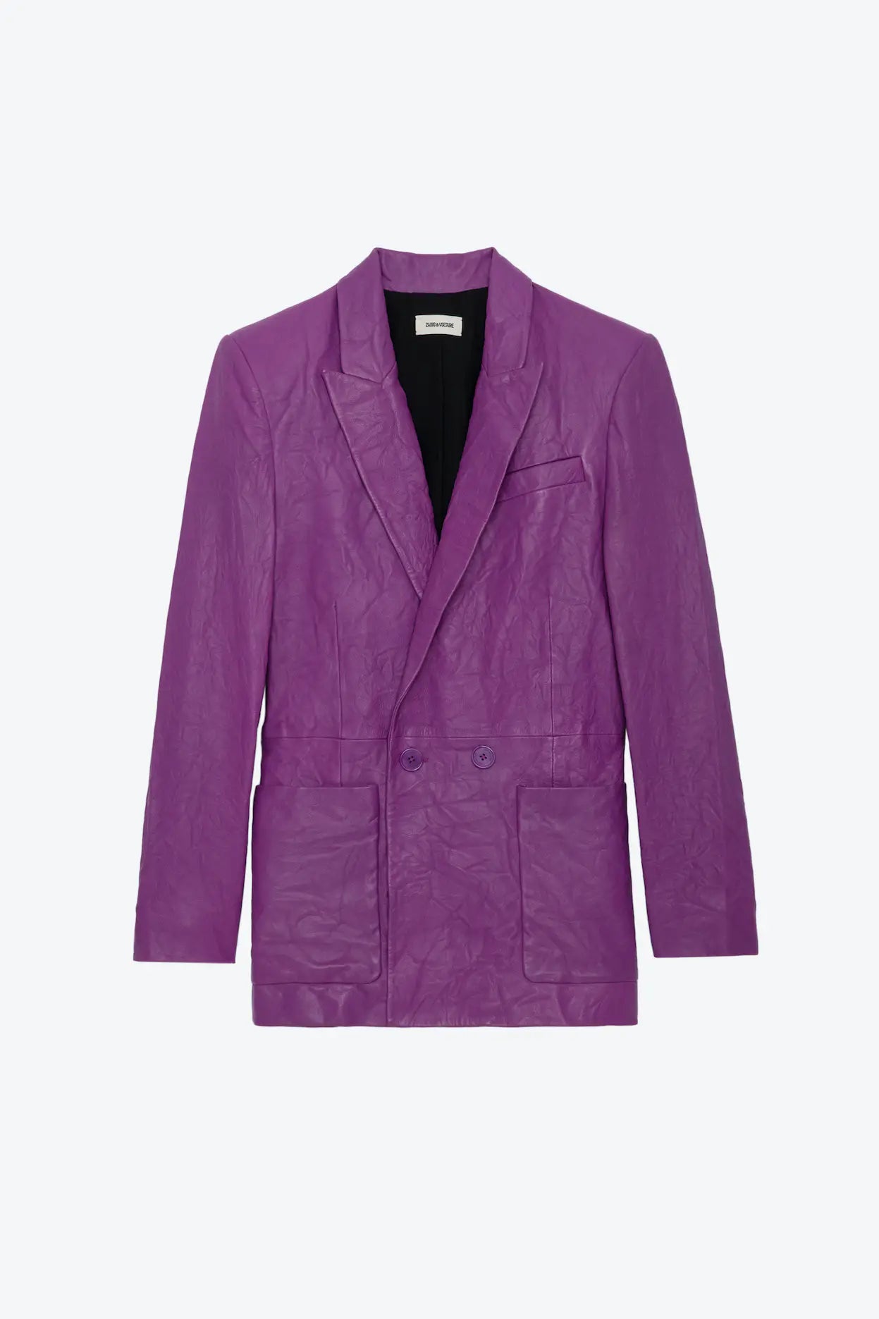 Zadig & Voltaire Visko Cuir Froisse Veste