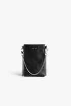 Zadig and Voltaire Rock leather phone pouch