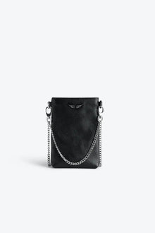 Zadig and Voltaire Rock leather phone pouch