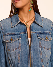 Ramy Brook Jannah Distressed Denim Jacket
