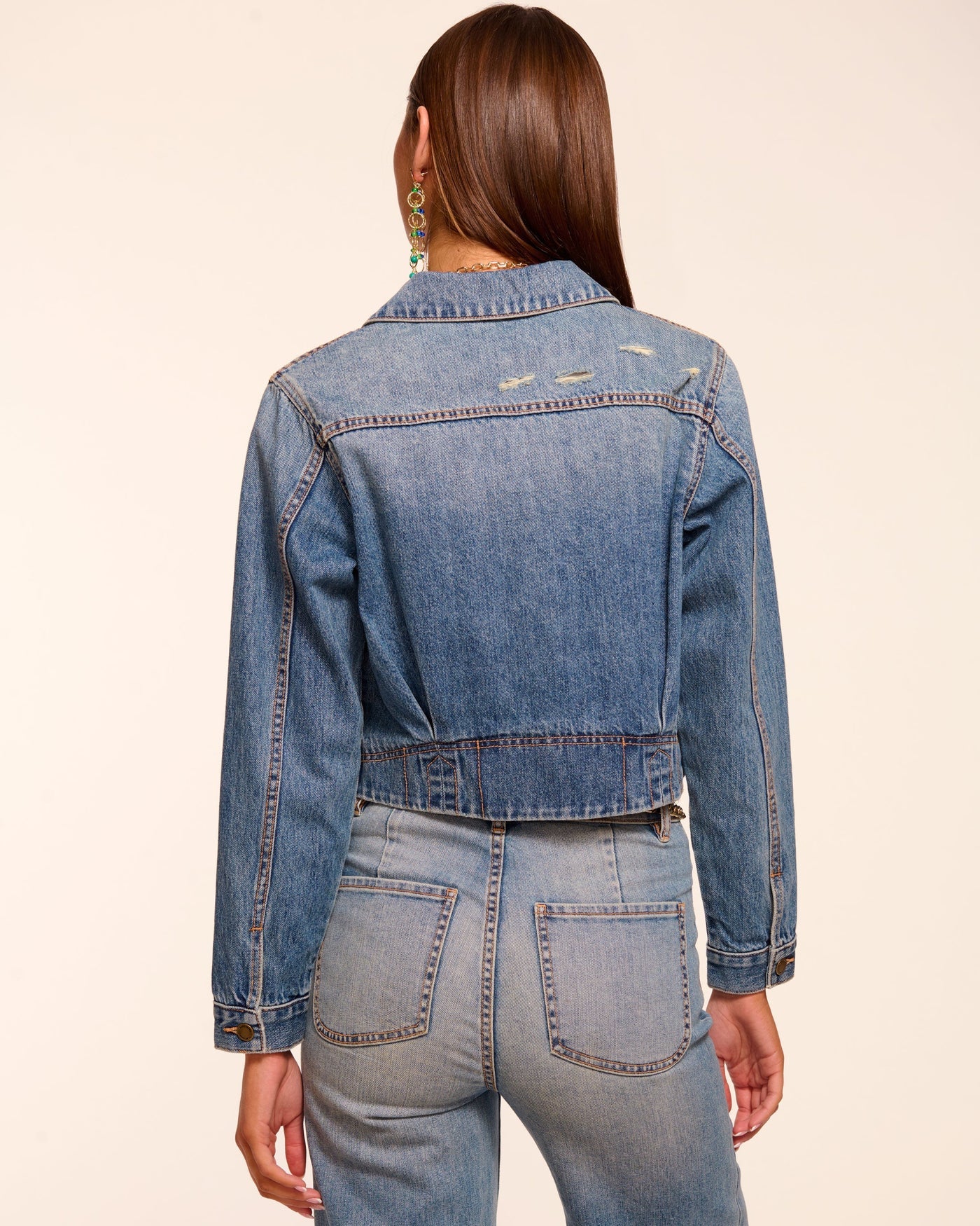 Ramy Brook Jannah Distressed Denim Jacket