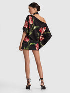 Alice & Olivia RITA DRAPED TOP WITH SCARF