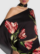 Alice & Olivia RITA DRAPED TOP WITH SCARF