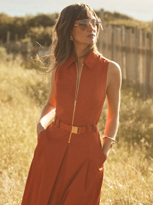 L’ Agence KOLTON MIDI DRESS