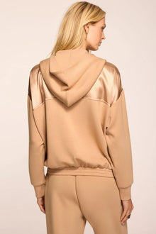Ramy Brook Fiona Satin Knit Hoodie Jacket