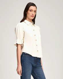 Cinq A Sept Lite Vegan Leather Fiona Top