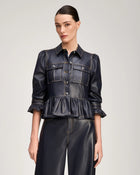 Cinq A Sept Lite Vegan Leather Delanie Jacket