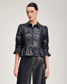 Cinq A Sept Lite Vegan Leather Delanie Jacket