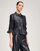 Cinq A Sept Lite Vegan Leather Delanie Jacket