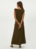 OPHELIA OFF-SHOULDER MIDI DRESS