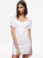 Alice and Olivia Mimi Puff Sleeve Mini Dress - Vintage Sugar