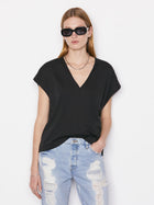 Frame Le Mid Rise V Neck Tee