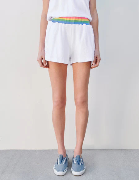 Sundry Rnbwrib Pull on Short - White
