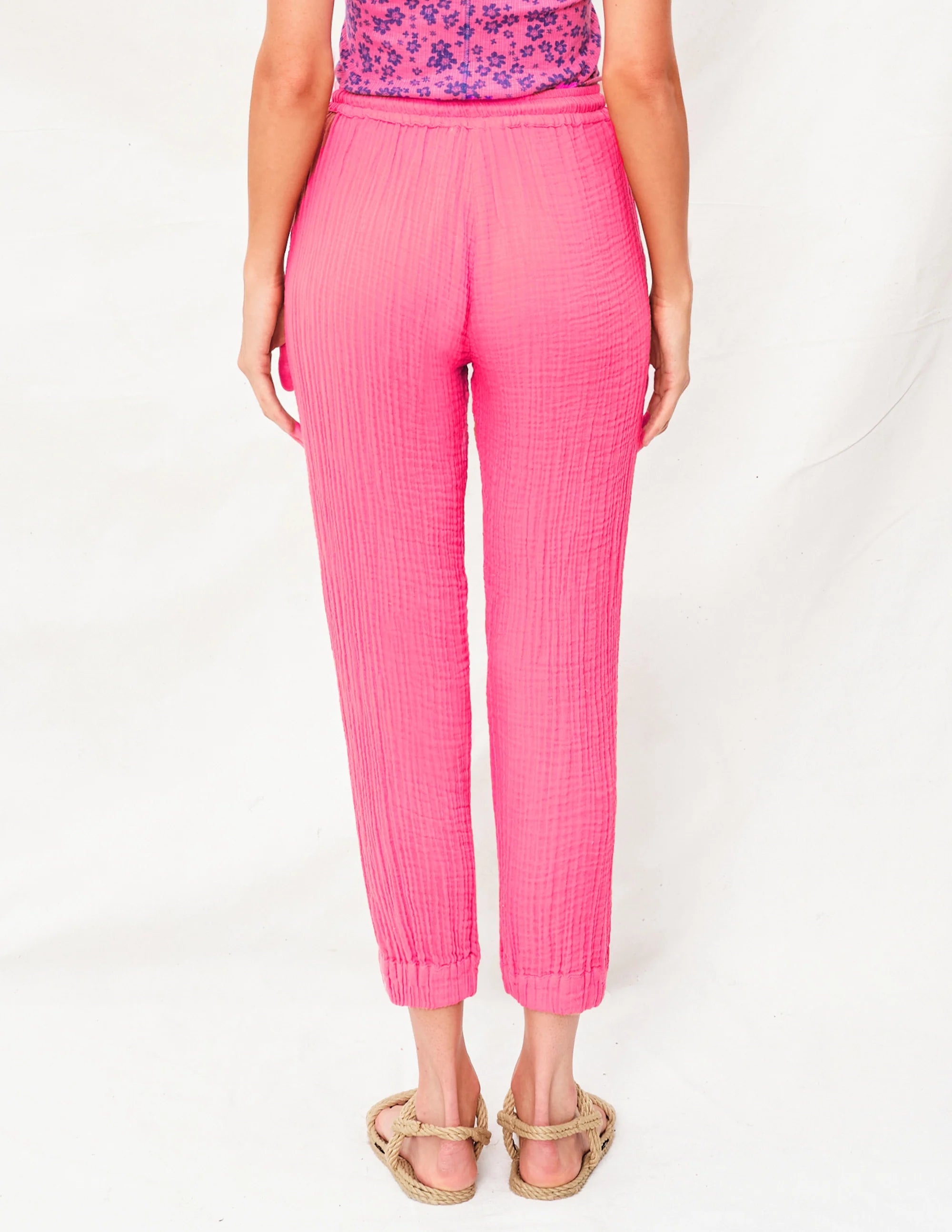 Sundry Ankle Jogger - Azalea