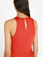 Frame Bias Racer Tank - Red Orange