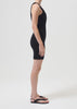 Agolde Maria Ribbed Tank Dress -Black