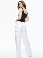 Alice and Olivia Luis 5 Pocket Cargo Pant -White