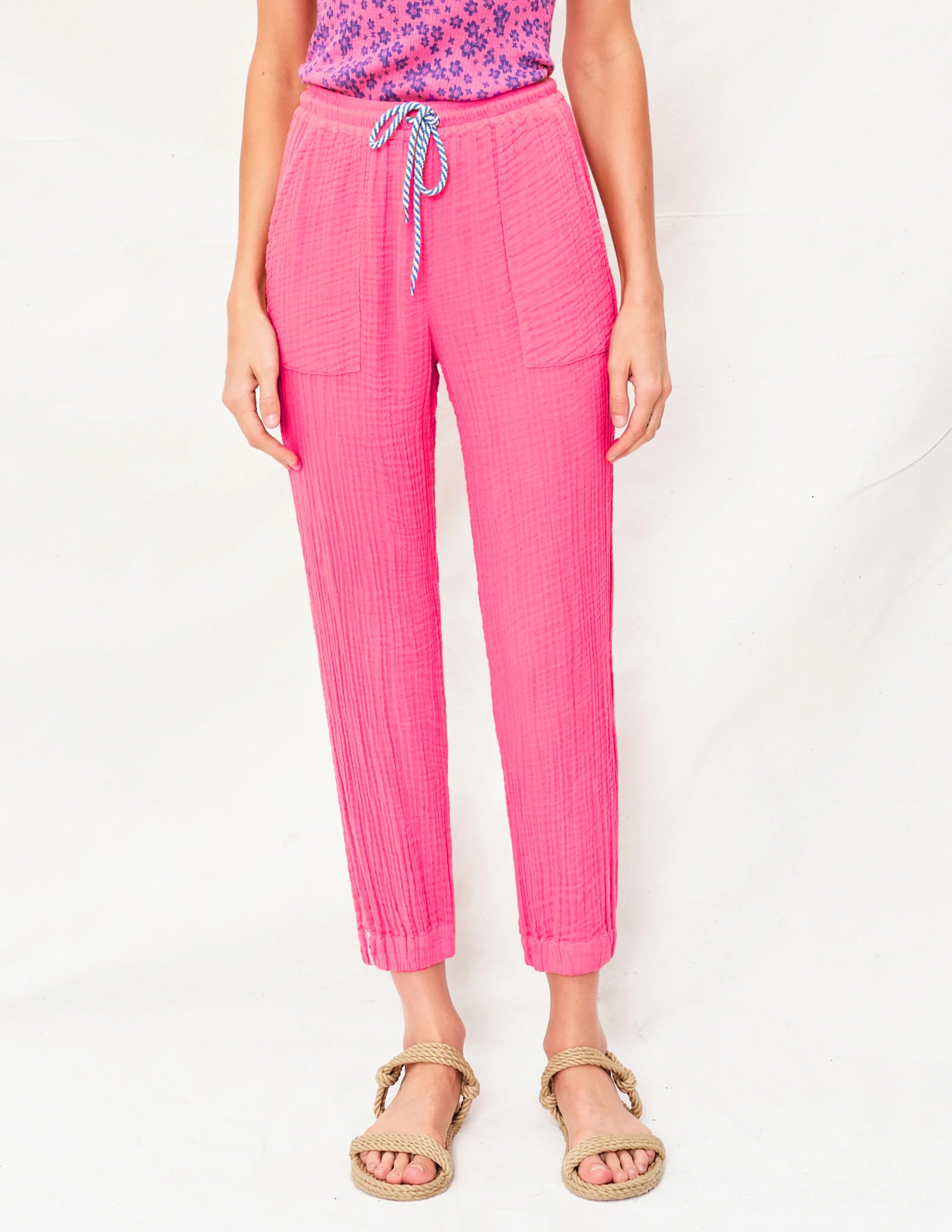 Sundry Ankle Jogger - Azalea