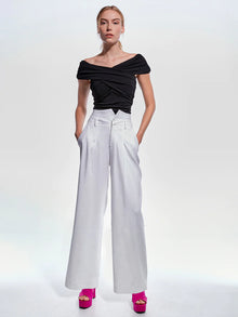 AS By DF Joni Crossover Top - Black