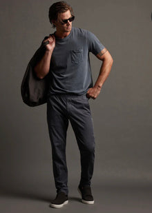 James Perse Mens Cotton Linen Cuffed Trouser