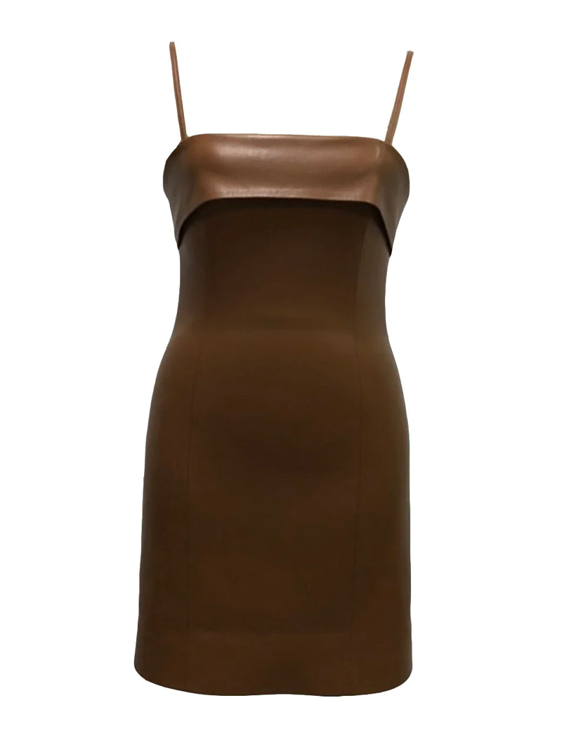 Alice and Olivia Kelly Square Bust Mini Dress