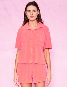 Sundry SS Crop Button Down -Punch
