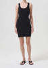 Agolde Maria Ribbed Tank Dress -Black