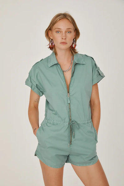 Pistola Meg Short Sleeve Zip Front Romper