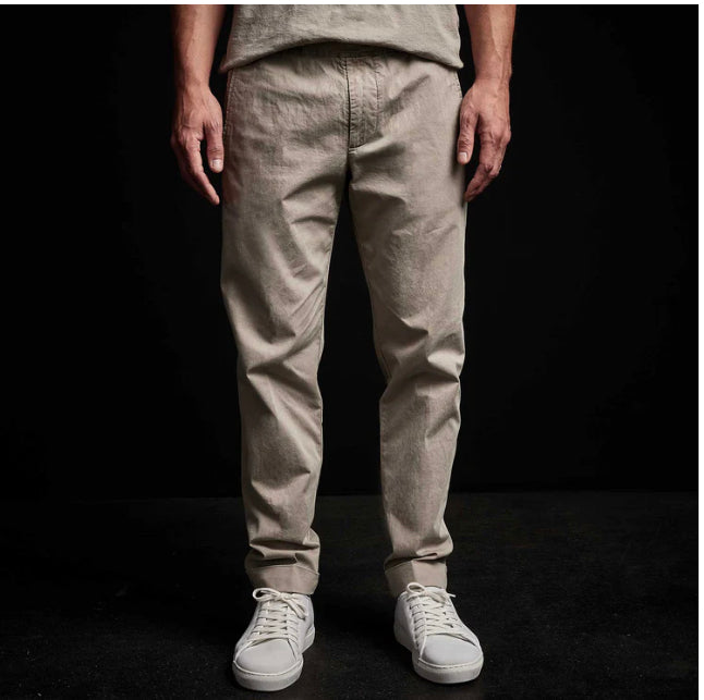 James Perse Mens Cotton Linen Cuffed Trouser