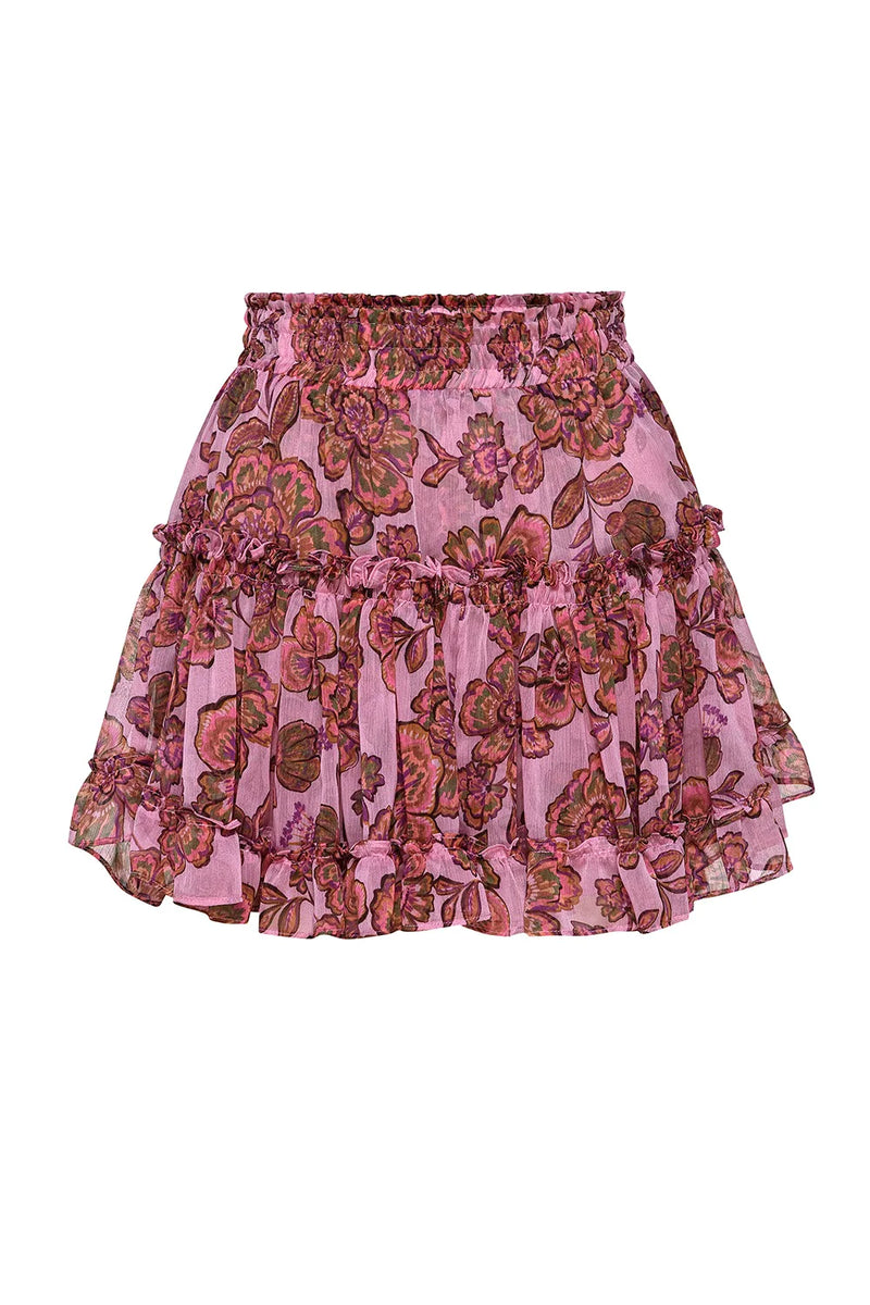 Misa Marion Skirt - Amaranth Flora