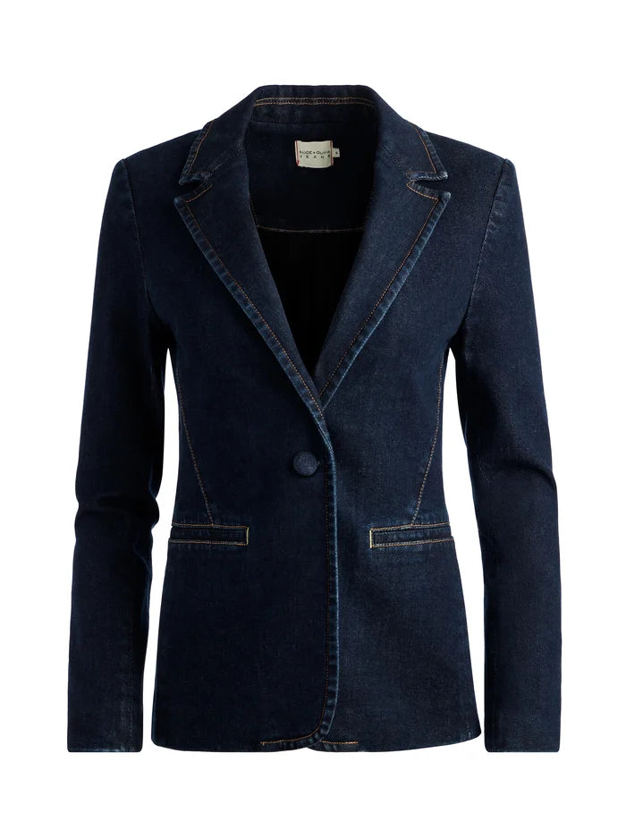 Alice and Olivia Macey NTCH CLR Fitted Blzr
