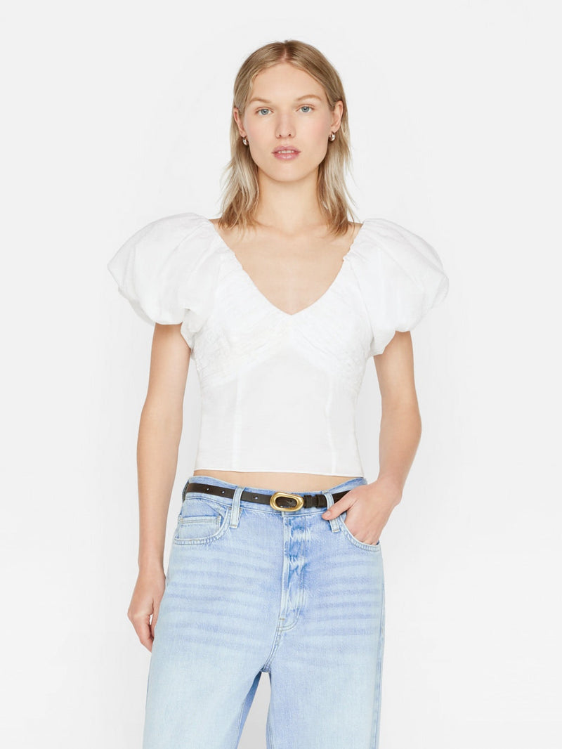 Frame Puff Sleeve Top