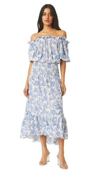 Misa Paola Dress- Blue Crush Toile